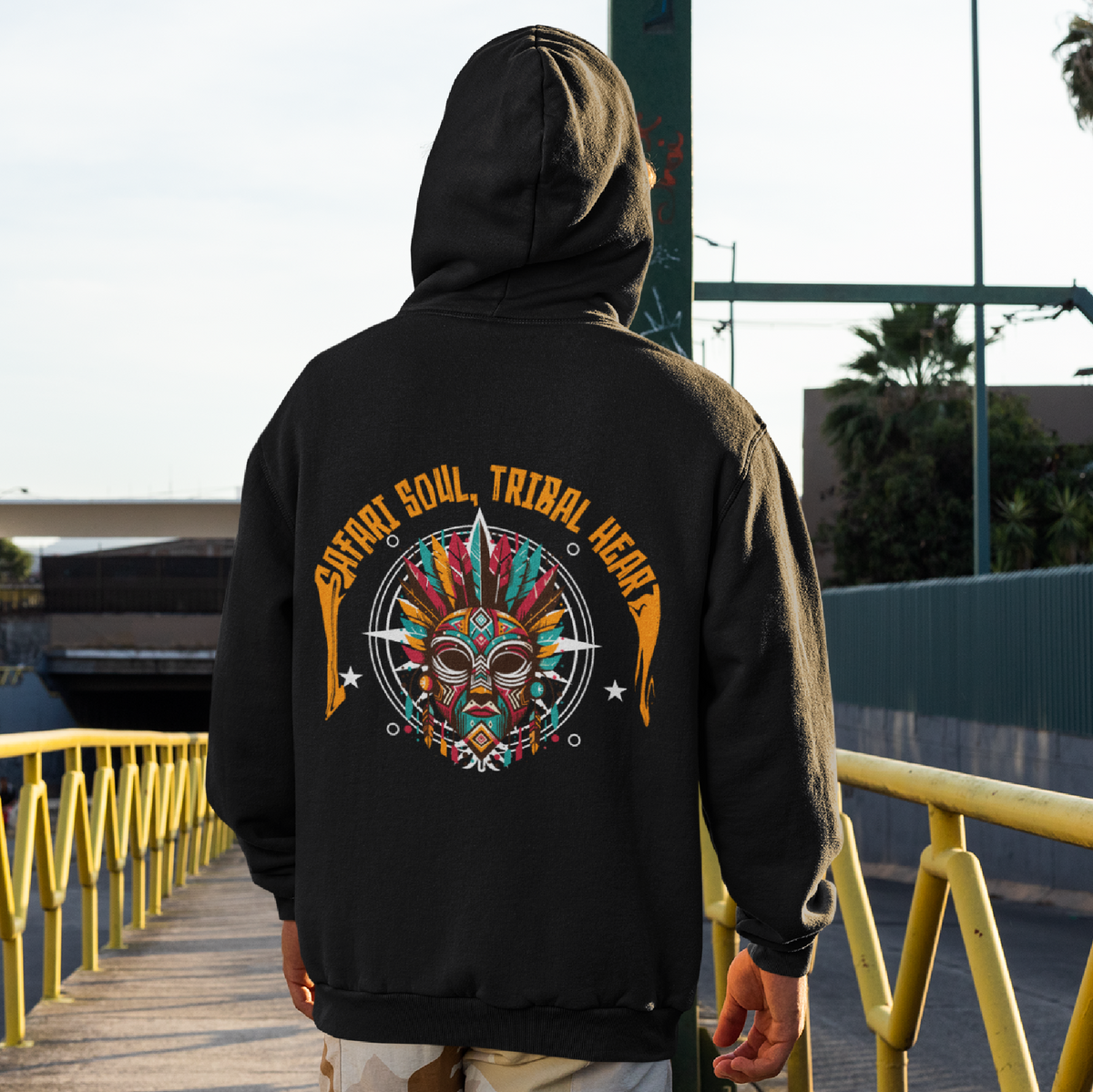 Black graphic hoodie for men by Tribe Vibe. Oversized fit, plain design, available for ₹2,149. Save 63% today