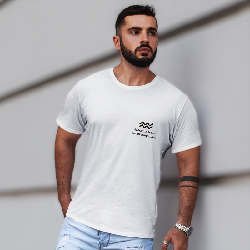 Buy Aquarius T-Shirt - White Oversized Tee | Get 57% OFF