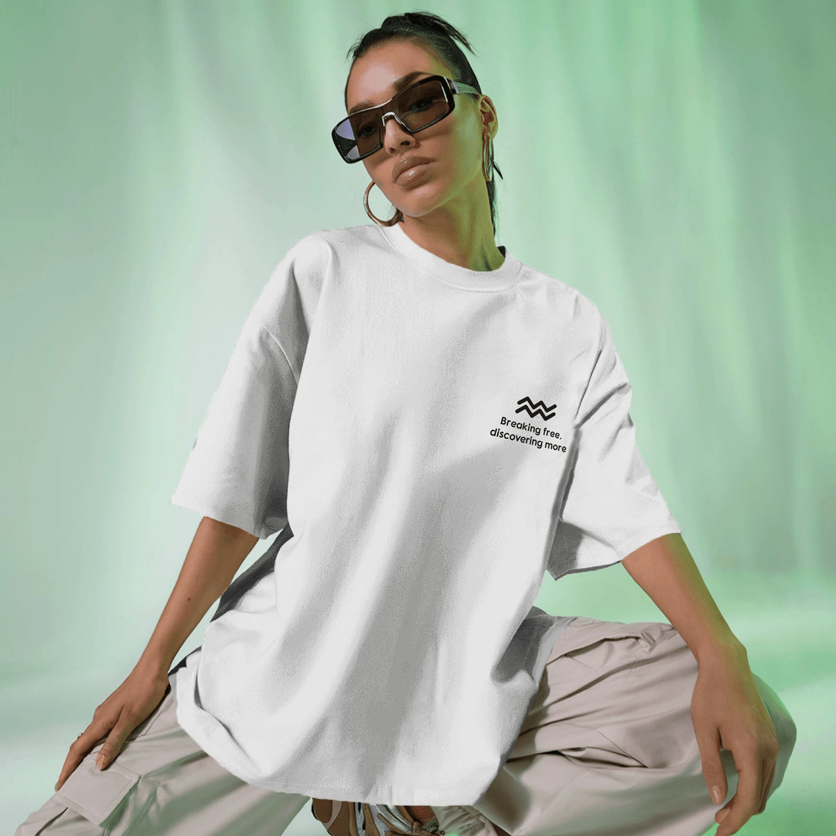 Buy Aquarius White Oversized T-Shirt – Stylish & Comfortable | Get 57% OFF Now!
