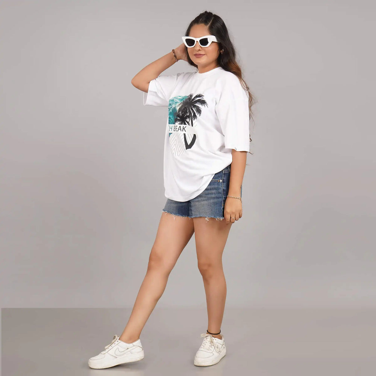 Buy Beach Break : beach print t shirt womens | white beach T shirt
