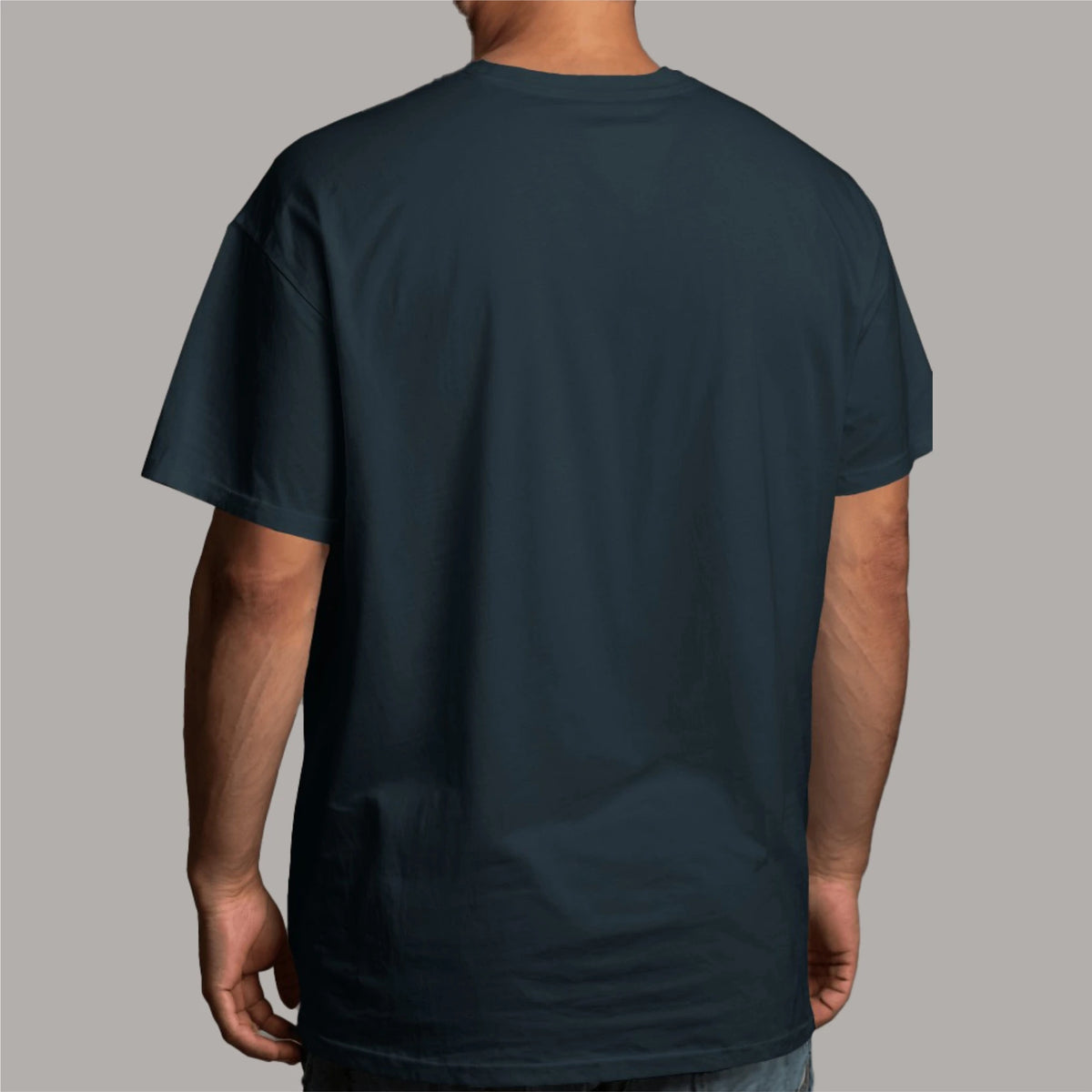 Dark Blue Oversized T-Shirt – Timeless style with a loose, comfortable fit.
