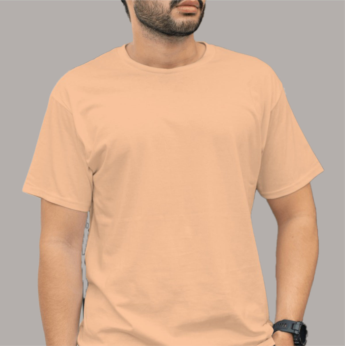 Light Peach Red Oversized T-Shirt – Soft, stylish, and perfect for casual wear.