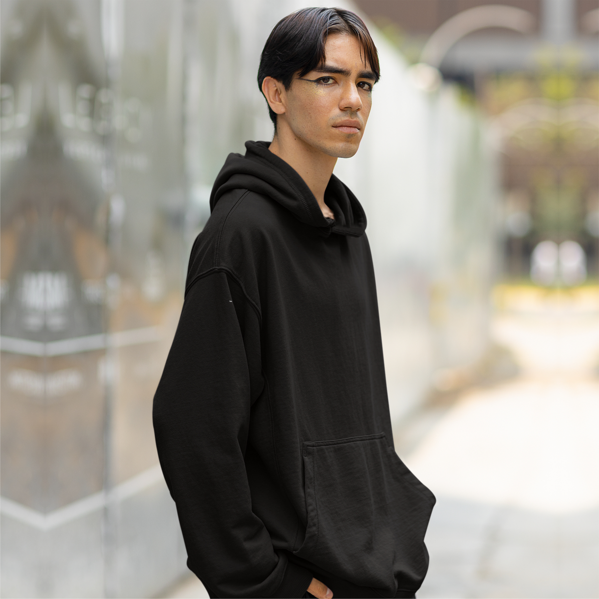 Men’s Black Oversized Hoodie – Simple, Stylish & Comfortable! A must-have plain hoodie for everyday wear. Buy now!