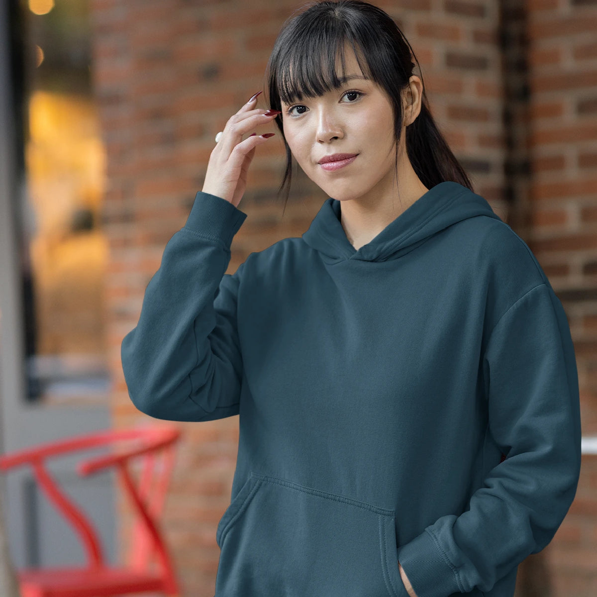 Stay Cozy and Stylish in This Teal Green Oversized Hoodie! Perfect for a relaxed yet trendy look. Shop now and upgrade your wardrobe!