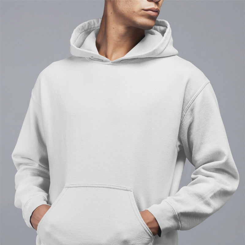 Unleash Oversized Hoodie in white, perfect for men seeking stylish and comfortable hoodies or sweat shirts for men.
