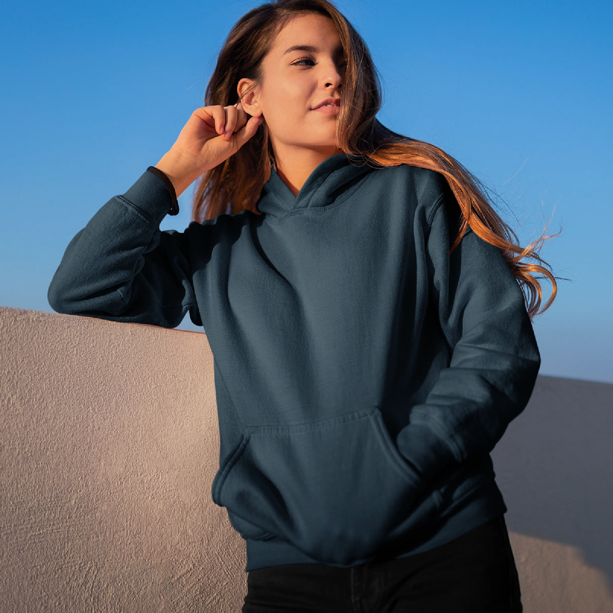 Upgrade Your Wardrobe with a Dark Blue Oversized Hoodie! Soft, comfortable, and effortlessly stylish—perfect for any casual outing. Buy yours today!