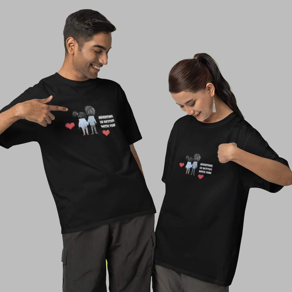 Valentine Couple Tees – Stylish & Romantic Gift for Lovers