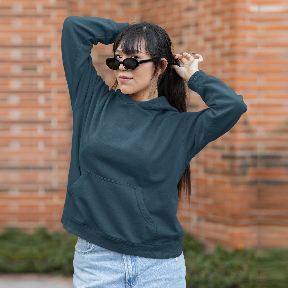 Effortless Comfort with a Teal Green Oversized Hoodie for Women! Soft, warm, and versatile—your go-to hoodie for any occasion. Buy now!