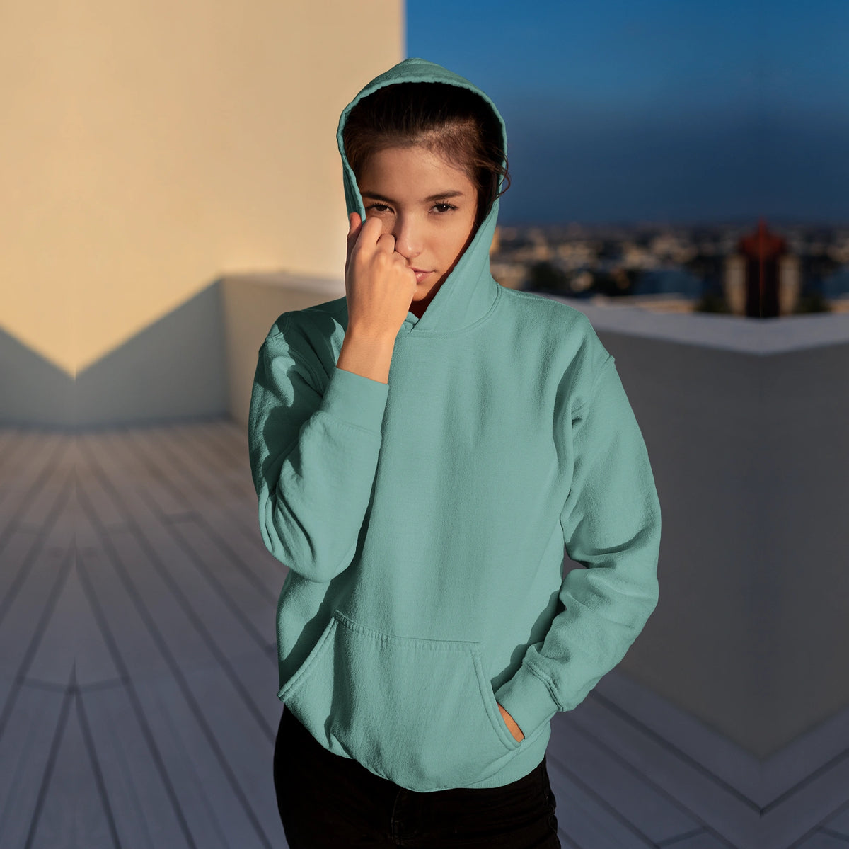 Wrap yourself in warmth and fashion with this oversized Turtle Green Hoodie for women. Soft, stylish, and perfect for any season!